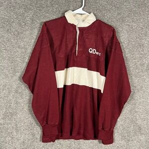 Vintage Denis Palin Sportswear Rugby Shirt QD RFC‎ Striped Mens UK Made